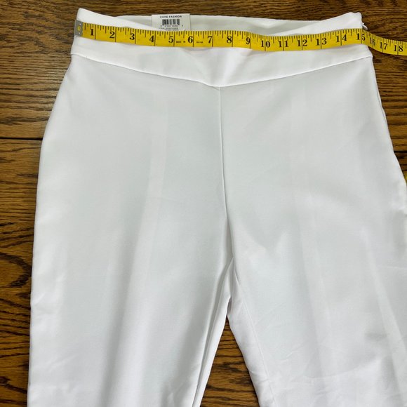 INC International Concepts Size 6 Skinny Leg Flare Ankle Mid Rise White Pants - Picture 5 of 15